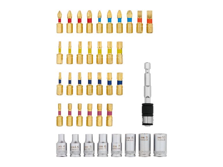 Un ensemble de tournevis et de douilles Parkside.