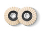 Deux disques de ponçage ronds pour outils