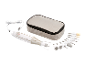 Kit de manucure et pédicure Clear Beauty avec étui et plusieurs embouts.