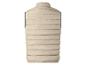 Gilet matelassé beige pour homme, vue arrière