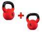 Haltères kettlebell Activ Fitness : 8kg et 6kg.