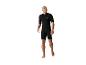Combinaison de plongée shorty Rip Curl noire pour homme.