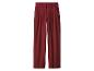 Pantalon bordeaux large avec plis