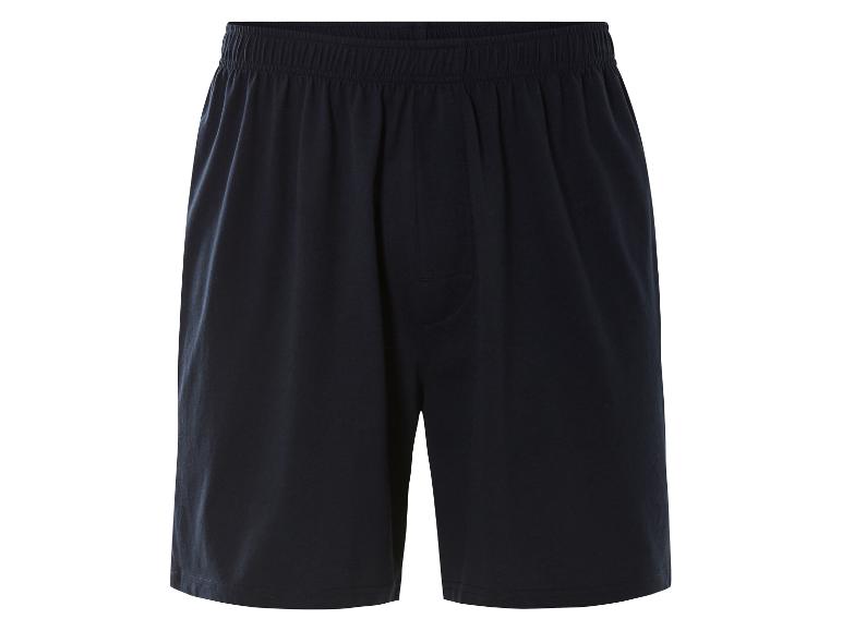 Shorts en coton bleu marine.