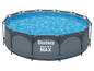 Une piscine ronde Bestway Steel Pro Max avec de l'eau bleue.