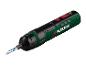 Tournevis sans fil PARKSIDE noir et vert avec boutons rouges.