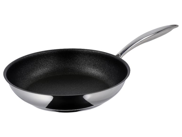 Wok en acier inoxydable avec revêtement antiadhésif noir
