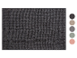 Tapis de bain gris foncé avec options de couleur.