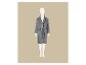 Peignoir gris sur mannequin.