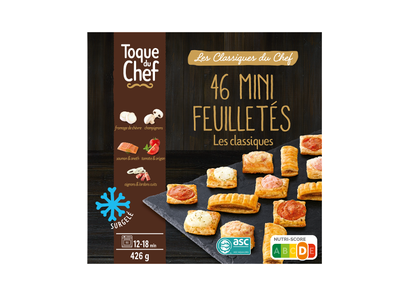 Toque du Chef mini feuilletés surgelés, 426 g