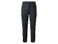 Pantalon cargo gris foncé avec cordon de serrage.