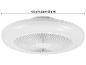 Ventilateur de plafond blanc avec lumière, 46 x 14.5 cm (diamètre x hauteur)