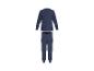 Ensemble pyjama bleu pour enfants avec imprimé véhicules de construction.