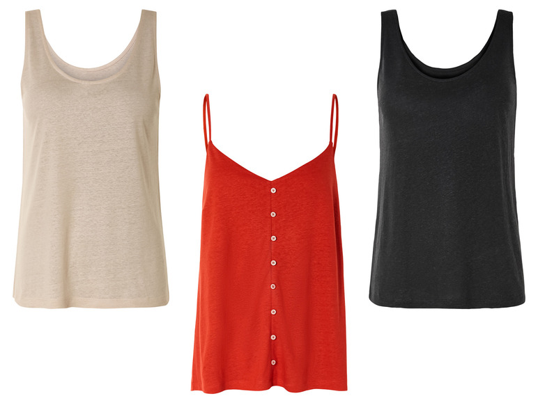 Aller en mode plein écran : esmara® Débardeur effet lin femme - Image 1