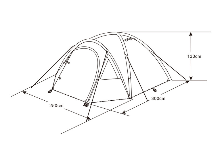 Aller en mode plein écran : Rocktrail Tente de camping à double toit - Image 10