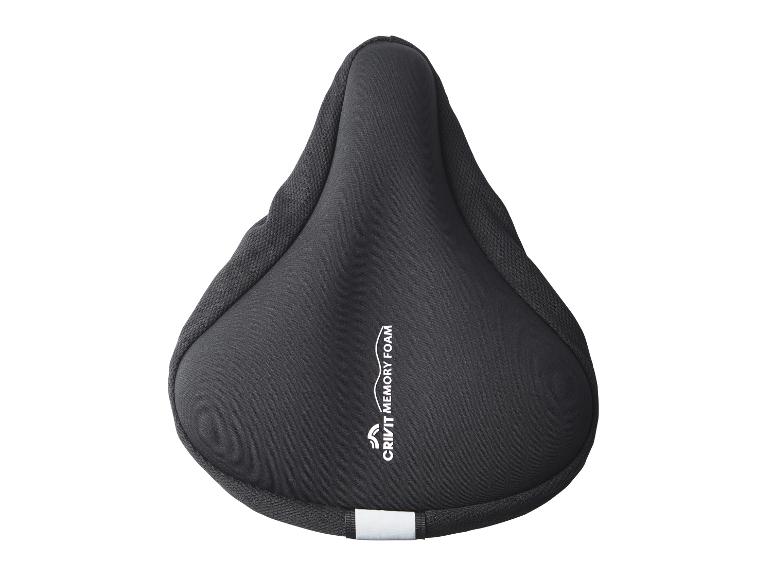 Housse de selle de vélo noire Crivit Memory Foam