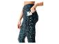 Leggings de sport à motif géométrique avec poches, idéal pour le téléphone.