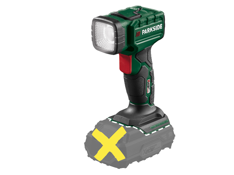 Lampe de travail rechargeable Parkside X20V Team.