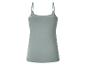 Débardeur femme vert-gris à fines bretelles, vue arrière