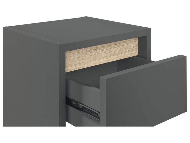Aller en mode plein écran : LIVARNO home Armoire latérale de salle de bains Oslo, 32 x 80 x 28 cm, anthracite - Image 8