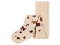 Collants beiges avec un motif d'ours et de renards