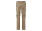 Pantalon beige à taille élastique.