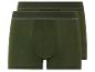 Deux paires de boxers verts.