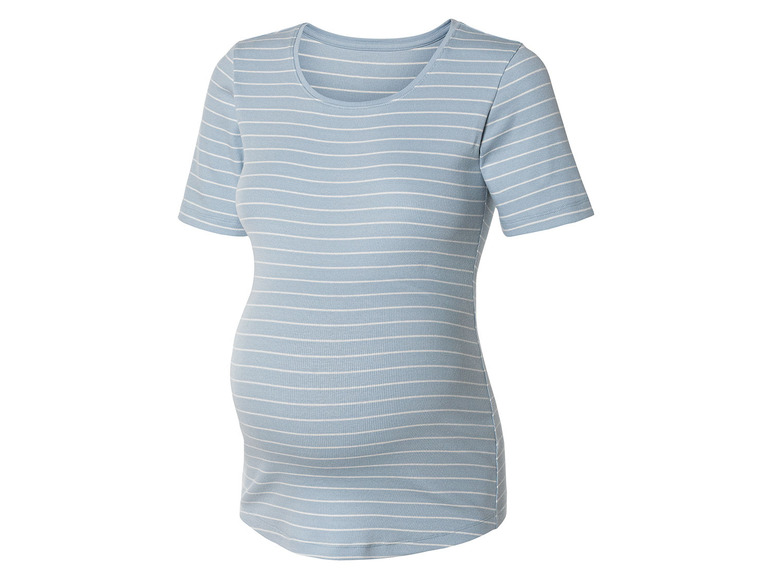 Aller en mode plein écran : esmara® Lot de 2 t-shirts de grossesse côtelés femme - Image 3