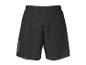 Short de sport noir avec taille élastique et poche arrière zippée.