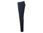 Pantalon cargo bleu foncé avec plusieurs poches.