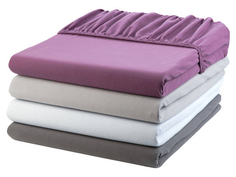 Aller en mode plein écran : Drap-housse en jersey pour surmatelas, 180-200 x 200 cm - Image 2