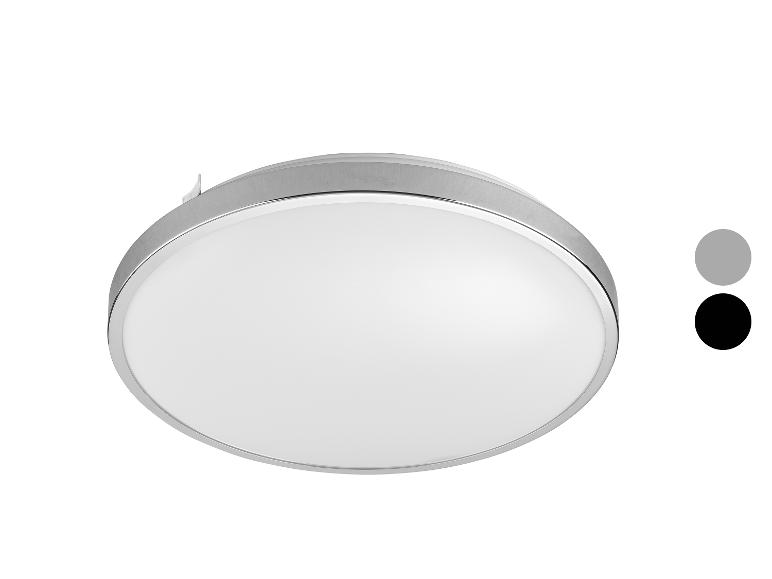 Plafonnier LED avec cadre métallique.