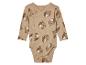 Bodysuit bébé beige à imprimé ours.