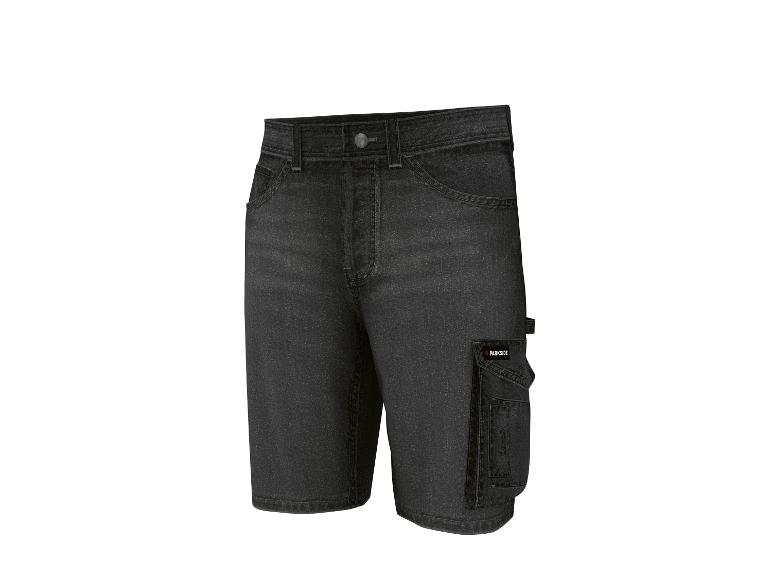 Shorts de travail PARKSIDE, shorts en jean noir avec poche latérale