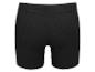Boxer noir pour homme avec ceinture élastique et logo en relief.