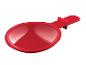 Une cuillère doseuse rouge pour cuisiner.