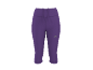 Pantacourt de sport violet pour femme avec cordon de serrage à la taille.