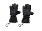 CRIVIT Premium-Skihandschuhe: Gants de ski noirs avec poignets ajustables et logo.