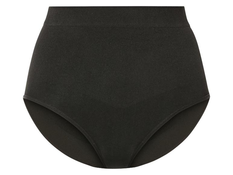 Culotte noire taille haute sans couture.