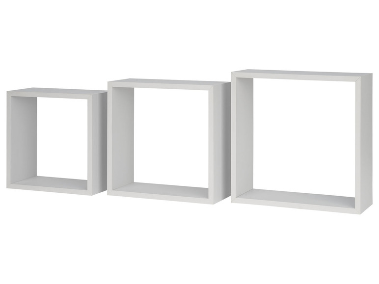 Aller en mode plein écran : LIVARNO home Set d'étagères murales cubes, 3 pièces - Image 5