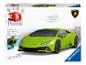 Puzzle 3D Ravensburger représentant une voiture Lamborghini Huracán EVO verte.