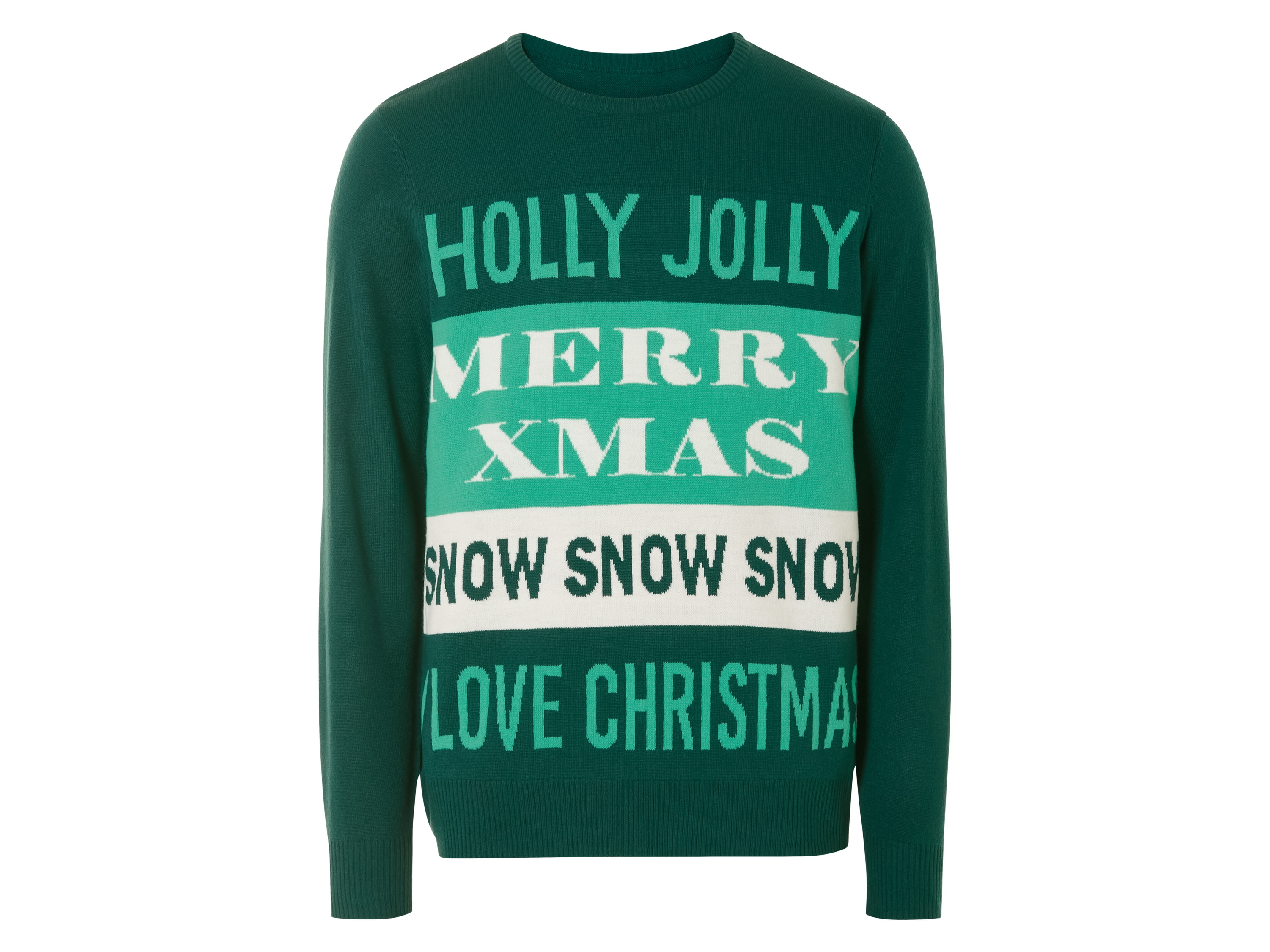LIVERGY® Pull de Noël homme (S, vert)