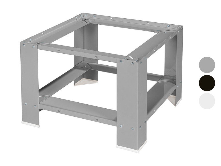 Un socle en métal pour lave-linge ou sèche-linge.