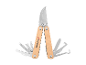 Outils de jardin multifonctions Parkside avec manches en bois.
