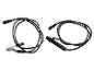 Câbles de soudage noirs avec porte-électrode et pince de masse, 1x16mm2