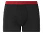Boxer noir avec ceinture rouge et texte 'U.S. GRAND POLO'.