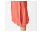 Robe midi orange à fente, style décontracté.