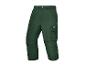 Pantalon cargo vert Parkside à genoux.