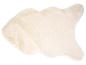 Tapis en fausse peau de mouton blanc crème