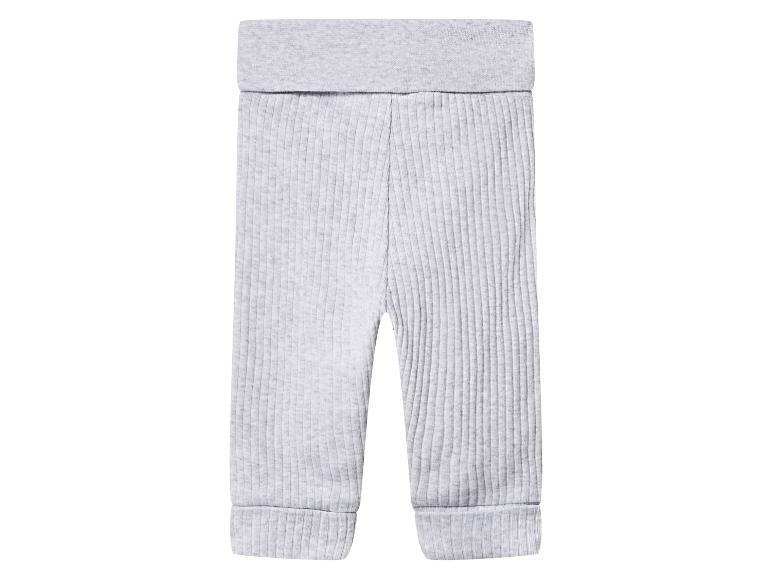 Legging bébé gris côtelé